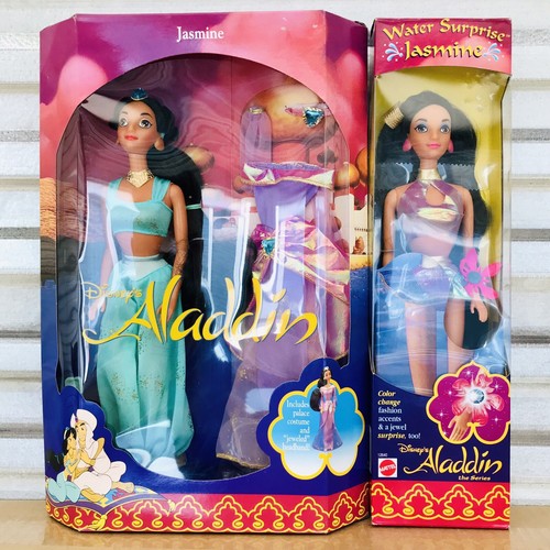 Vintage Mattel Walt Disney Aladdin Princess Jasmine Barbie Doll Set 1992-1994 - 第 1/3 張圖片