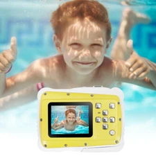 Kids Waterproof Digital Camera 12MP HD Video Camcorder LCD Display Underwater