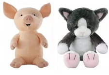 If You Give A Pig Pancake & Cat A Cupcake Set Of 2 Plush Kohl’s Soft Stuffed 12”