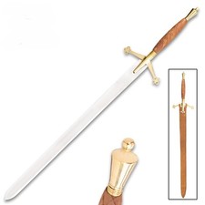 43" Full Size Medieval Scottish Claymore Sword Cosplay Knight Two-Handed Fantasy