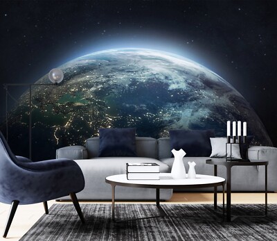 3D Planet Erde H1194 Tapete Wandbild Selbstklebend Abnehmbare Aufkleber Erin