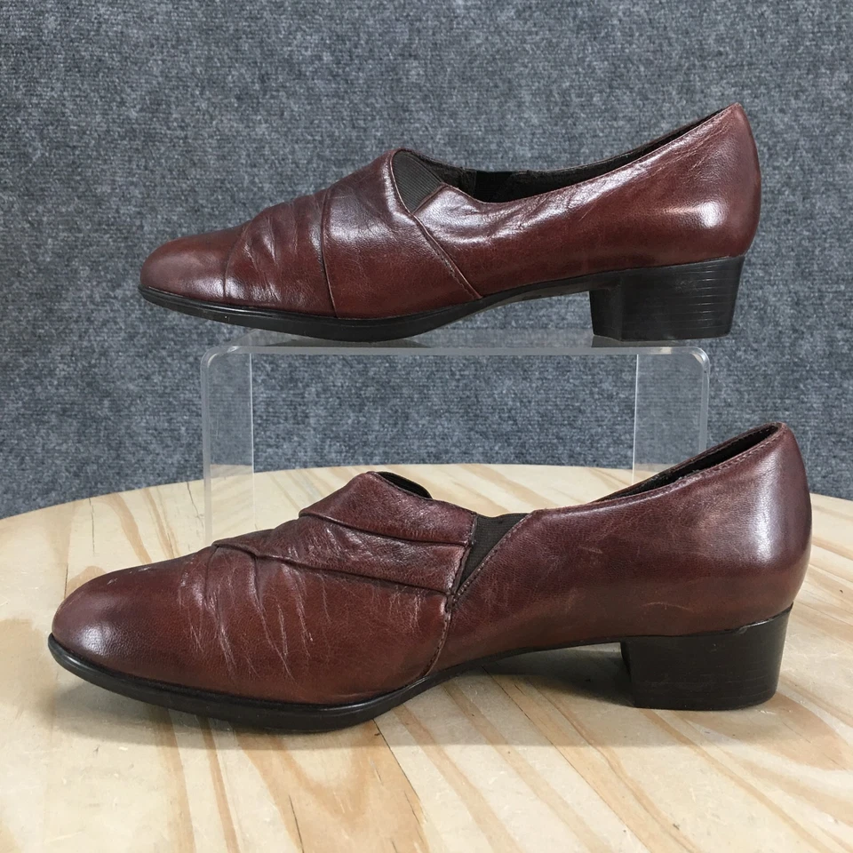 Munro Zapatos Americanos Mujer 6.5 M Mocasín Marrón Sin Cordones Puntera Almendra Informal M210441 Foto 2 de 4