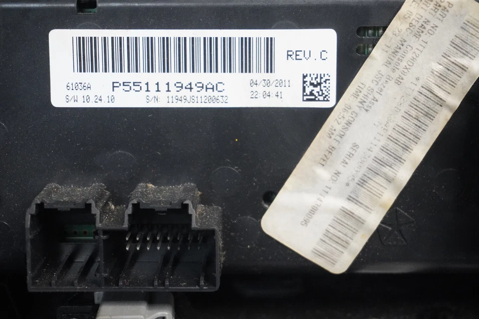 2011 2012 2013 2014 DODGE AVENGER TEMPERATURA AC controle OEM P55111949AC - Imagem 3 de 4