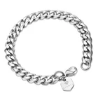 Bracelet Silver Men Women White Gold 18 Carat Gold Plated Waterproof B3379D