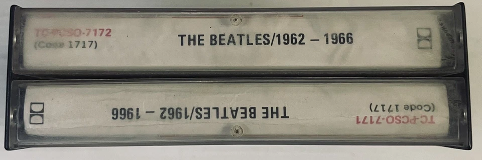 The Beatles 1962 - 1966 Music Cassette 1&2 Tape TC-PCSO-7171 Apple 1976 Big Case - Image 4 of 4