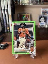 2021 Marco Luciano Bowman Prospect Neon Green Border #/399 RC Giants