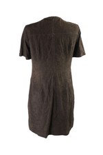 Robe En Daim Marron Pellessimo Taille 38 (équivalent 40) - Style A-Line, Sans Manches, Très Bon état