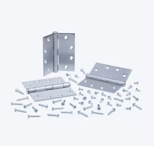 3pk Door Hinge Global Controls 4.5" x 4.5 " Stainless Steel Full Mortise