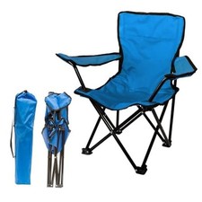 Kids Folding Chair - 100 lbs. Weight Capacity - Sapphire Blue