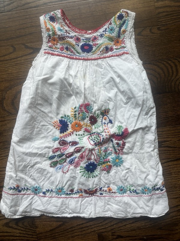 Peek Embroidered Dress Size 8