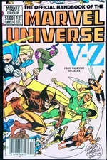 Official Index to the Marvel Universe #12 Newsstand Ed. 1983 VF Sleeve & Board