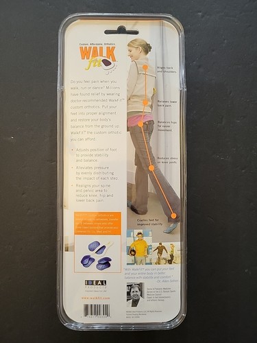 Inserti solette ortopediche WALKFIT BLUE uomo 7 - 7,5 e donna 8 - 8,5 NUOVE SIGILLATE - Foto 2 di 5