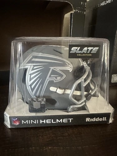 MICHAEL VICK ATLANTA FALCONS SLATE SPEED SIGNED MINI HELMET BECKETT WITNESS COA