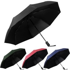 4 Pack Umbrellas Compact Windproof, Automatic Open and Close Folding Rain Umb...