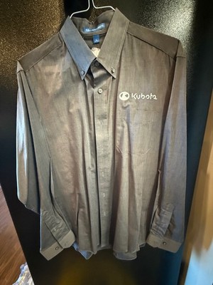 S640 Port Authority Easy Care Crosshatch Kubota University Large Collared Shirt