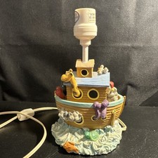 Vintage Children's Lamp Noah's Ark 1993 Orion's Creations Tested Works