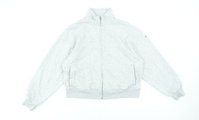Columbia Damen grau Full Zip Sweatshirt Hoodie L Fleece gefüttert Freizeit