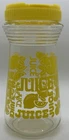VTG 1970’s Anchor Hocking 24oz Glass Juice Carafe/ Pitcher With Yellow Lid