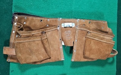 Nicholas Heavy Split Cowhide No. 490 Tool Belt / Made In USA / Carpenter s Belt