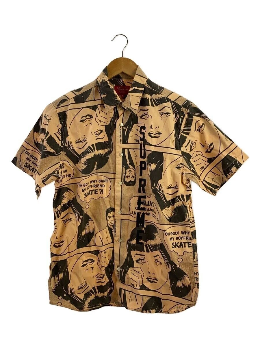 Chemise Supreme 17Ss/Boyfriend S/S/chemise à manches courtes/S/coton/ornée/tout motif