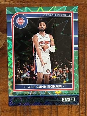 Cade Cunningham 2024-25 Panini Hoops Green Explosion #194 /99 Pistons