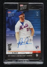 2019 Topps Now Home Run Derby Blue Auto /49 Pete Alonso #493B Auto hn4