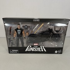 Marvel Legends The Punisher Action Figure With Motorcycle NEW. Damaged Box