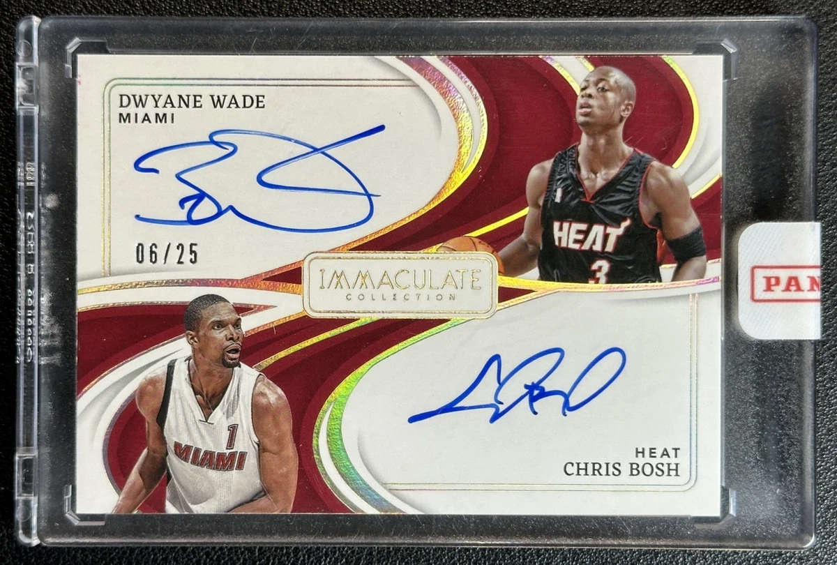Panini Dwyane Wade Basketball Autographed Sports Trading Cards