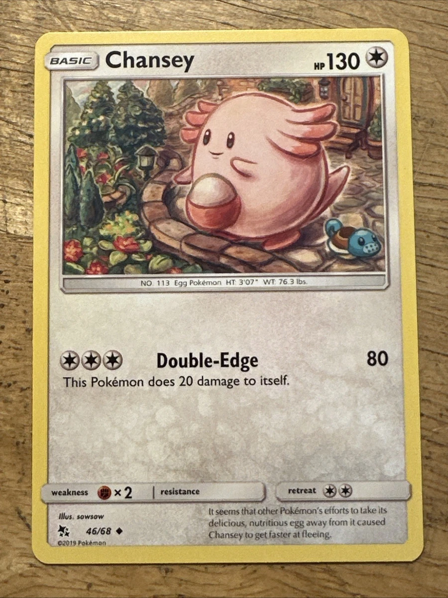 Chansey 46/68 Non-Holo Hidden Fates NM/M Pokemon Card