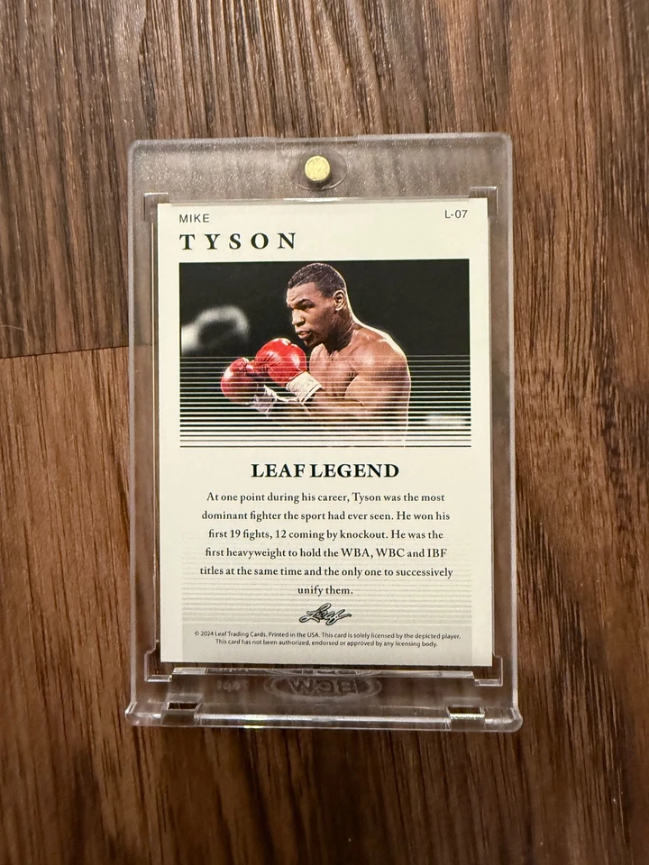 2024 Leaf- Mike Tyson- Auto Autograph- Iron Mike - Image 2 of 2