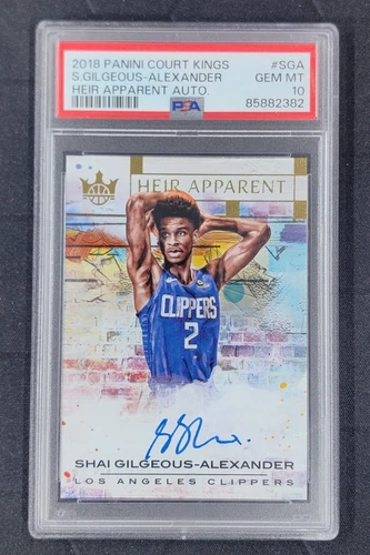 2018 Panini Court Kings Shai Gilgeous-Alexander Heir Apparent Auto RC /199 PSA10