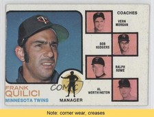 1973 Topps Frank Quilici Buck Rodgers Vern Morgan Ralph Rowe #49 READ 0j0