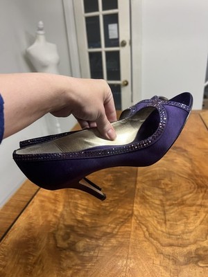 purple satin dress shoes Purple Satin Dress Shoes, Ankle Tie Sandals: Handmade Prom Shoes