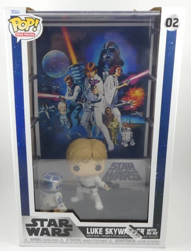 FUNKO POP! MOVIE POSTERS: STAR WARS A New HOPE LUKE SKYWALKER WITH R2-D2