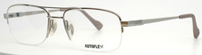 FLEXON AUTOFLEX 104 021 Silver Mens Aviator Half Rim Eyeglasses 56-18-145 B:38