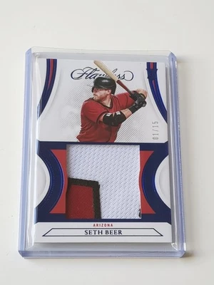 Panini Flawless 2022 Seth Beer Arizona Diamondbacks Patch Sapphire MLB /15 - Image 1 of 2