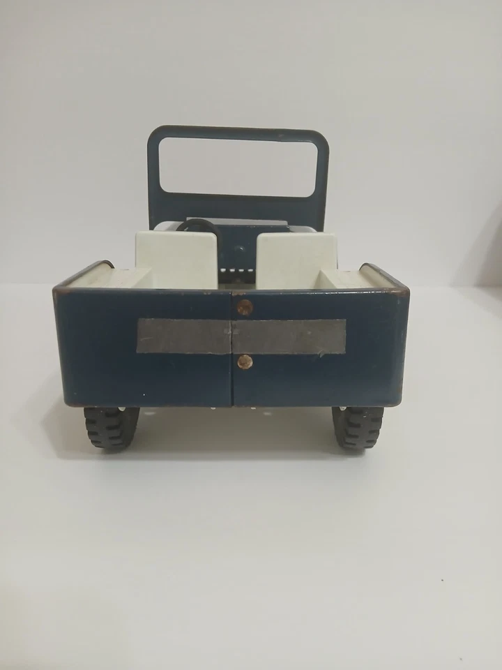 Camión de juguete Tonka USAF Air Force Jeep acero prensado azul vintage diecast años 60 EE. UU. Foto 2 de 4