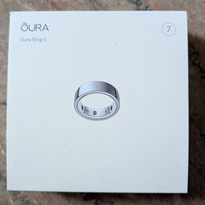 NEW FACTORY SEALED Oura Ring Gen 4 Silver Size 7 Smart Ring Unopened