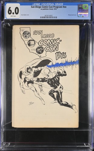 CGC 6.0 * 1973 SAN DIEGO COMIC CON CONVENTION * NEAL ADAMS WRAPAROUND COVER ART
