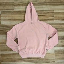 White Fox Leisure Vol 3.5 Hoodie Baby Pink Puff Print Graphic Sweatshirt Womens