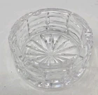 Vintage WATERFORD Signed Crystal Ashtray Round 3.5"  Beautiful