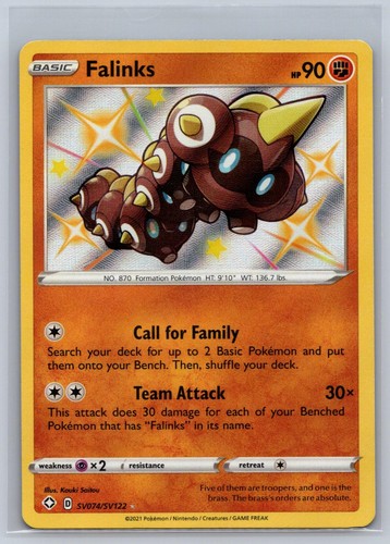 Falinks SV074/SV122 Shiny Rare Shining Fates Shiny Vault Pokemon Holo Near Mint