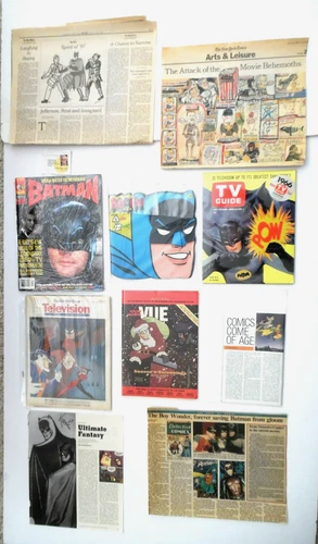 Vtg Batman Memorabilia/Reading/Advertising/1966 From Alfred to Zowie  and More