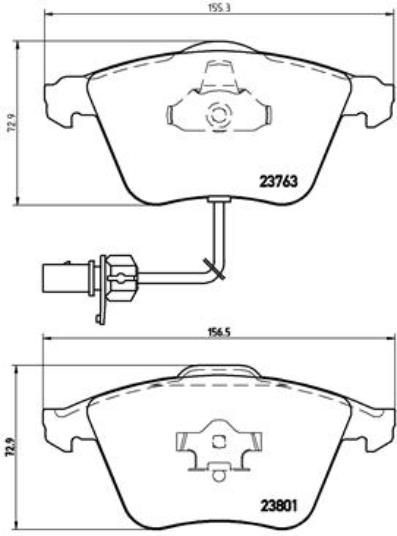 Bremsbelagsatz, Scheibenbremse P 85 084 Brembo FüR Audi Seat-image