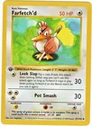 Pokemon Cards: Base Set 1st Edition Shadowless Uncommon: Farfetch'd 27/102
