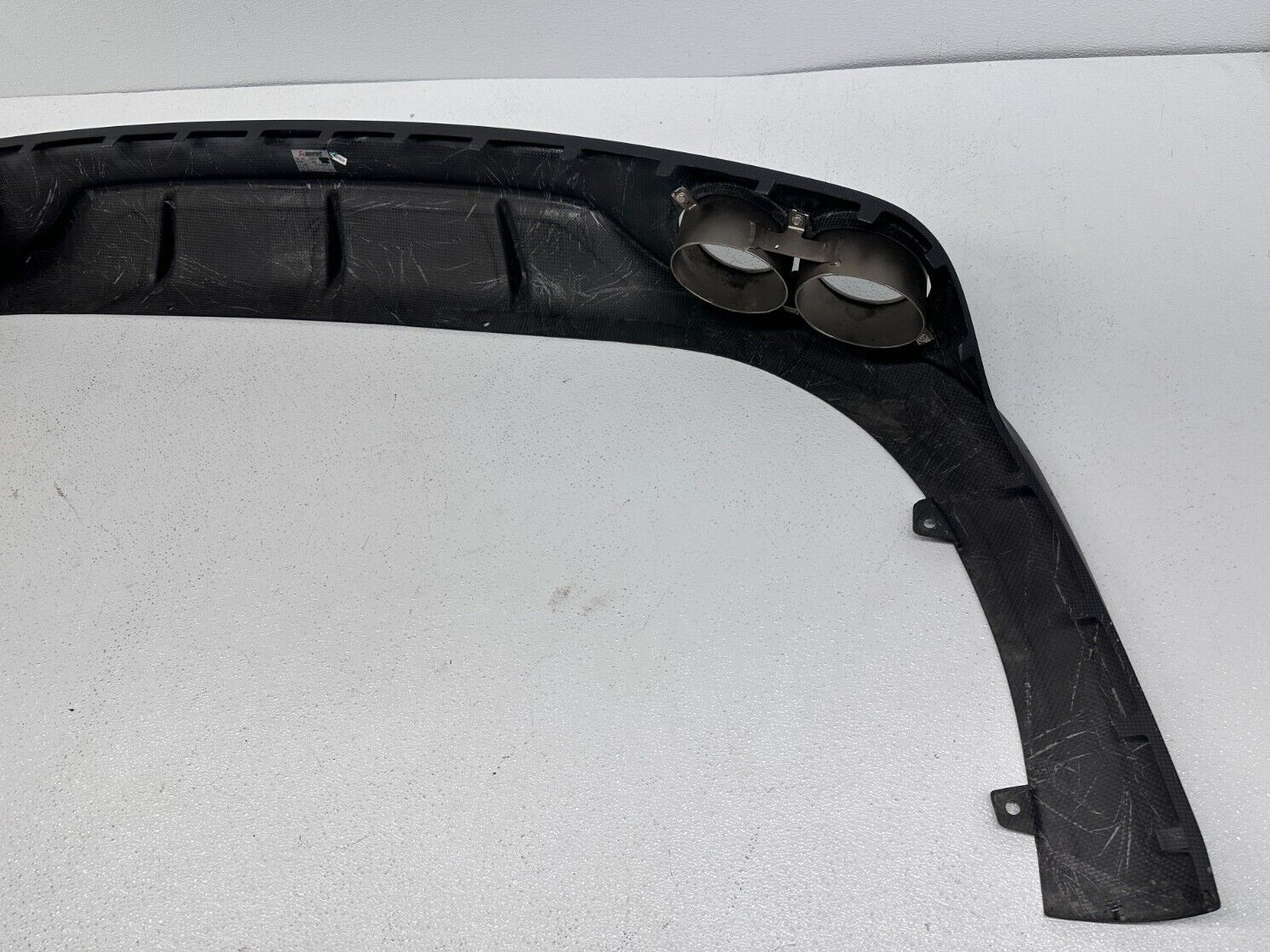 2017-2019 PORSCHE 911 TURBO S 991.2 REAR BUMPER DIFFUSER CARBON FIBER AKRAPOVIC