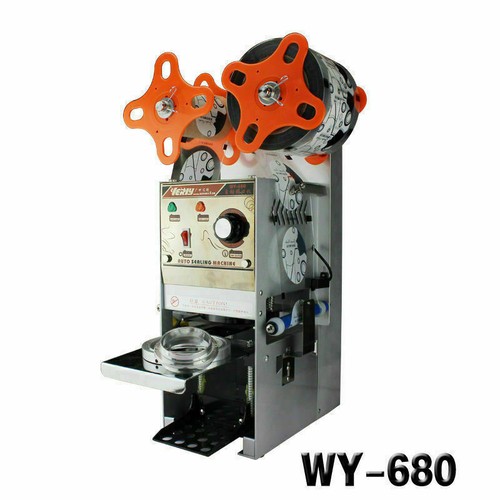 220V WY680 Semiautomatic Bubble Tea Cup Sealing machine Juice Cup