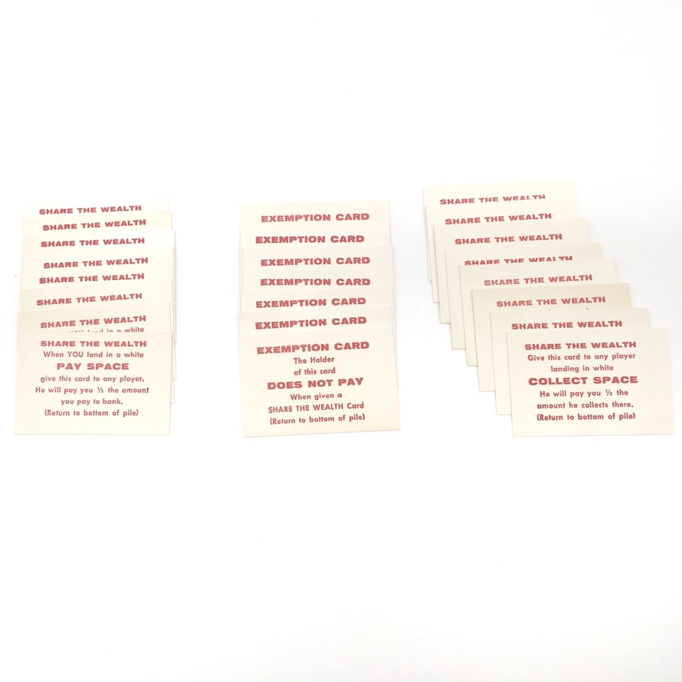 Vintage 1960 Game Of LIFE game pieces Fire Auto Life notes & Share Wealth Cards - Image 2 of 2