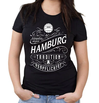 Mein leben Hamburg Girlie Shirt | Sport | Stadt | Fussball | Frauen | Front - Bild 1 von 2