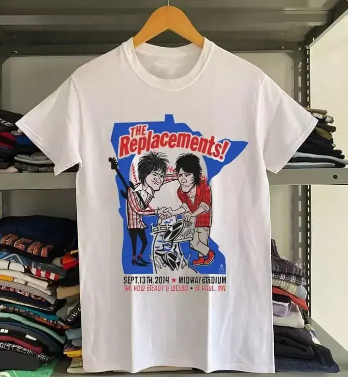 The Replacements Midway Stadium Concert Tour T Shirt Full Size S-5XL